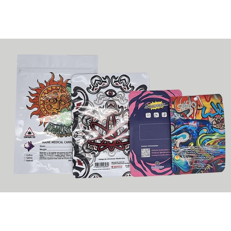 Alien Design Resealable Cannabis Mylar Bags